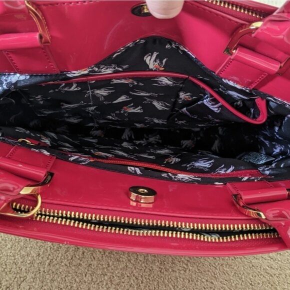 Ted Baker Red Patent Large Bag/Tote - Picture 4 of 9
